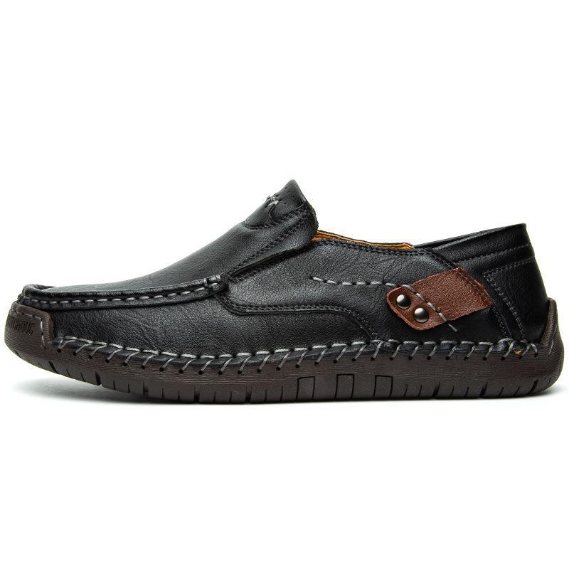 MEN'S LEATHER HAND-STITCHED OUTDOOR CASUAL SHOES