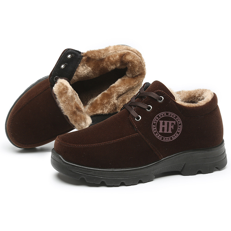 Men's Winter Comfortable Casual Plush Cotton Orthopedic Shoes