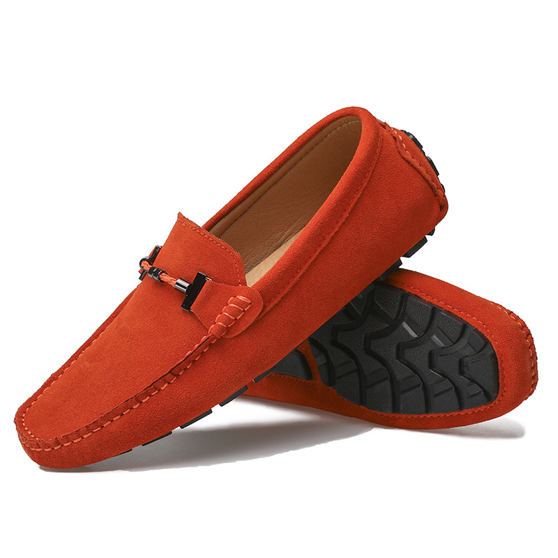 Men's Genuine Leather Driving Shoes — Hand-Stitched, Soft-Soled