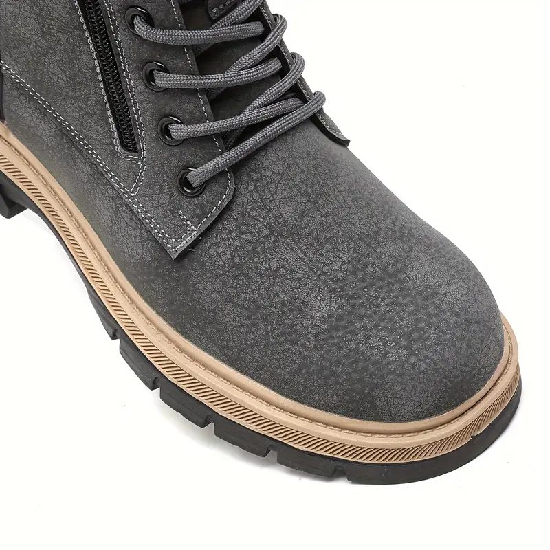 (⏰Limited Time Sale 70% OFF)Men's Steel Toe Boots - Waterproof, Slip-resistant, Puncture-resistant, Scratch-proof and Smash-proof; Orthopedic Arch Support Ankle Support Wide Toe - Ideal for Hiking, Ranch Construction and Warehouses