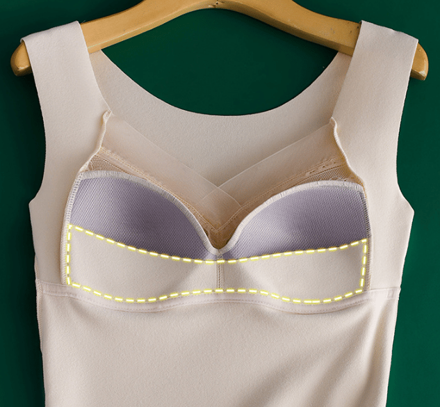 💃2-in-1 Built-in Bra Thermal Underwear