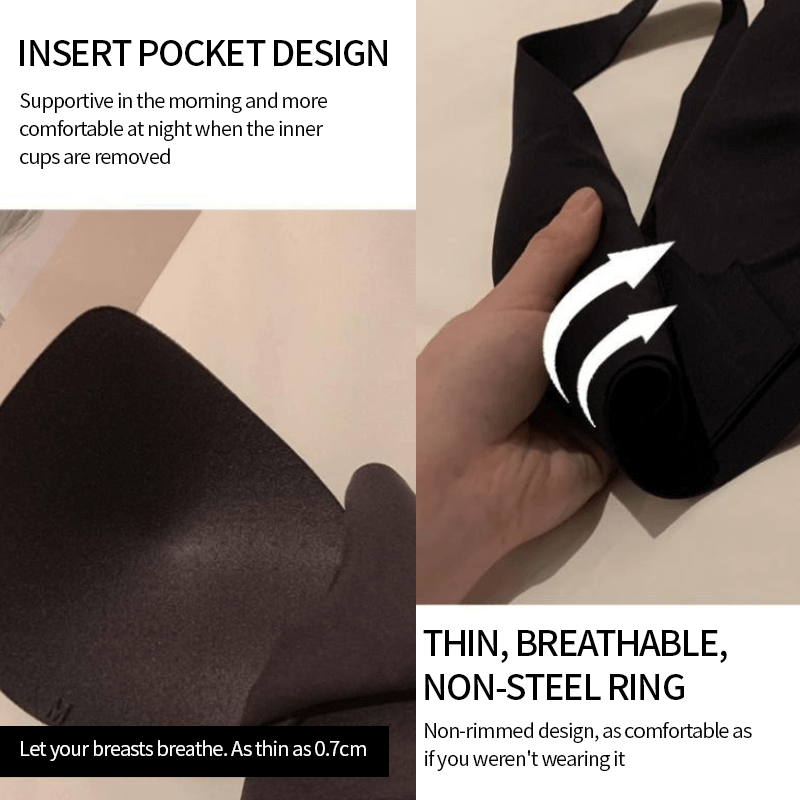 Deep V Minimizer Front Closure Push-up Wireless Bra