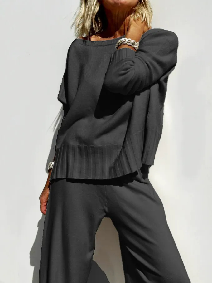 2025 Hot Sale Soft Cashmere Casual Sweater Suit