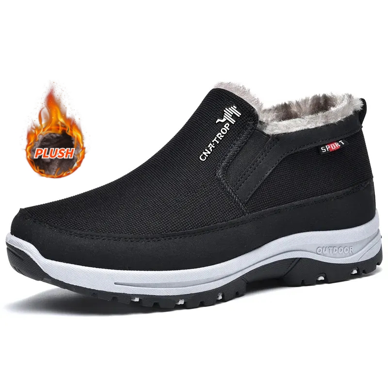 Men's Comfortable Breathable Walking Loafers Velvet shoes