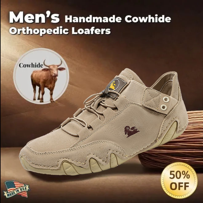 Last Day 70% OFF🔥Men's Genuine Hot Sale Orthopedic High Top Shoes