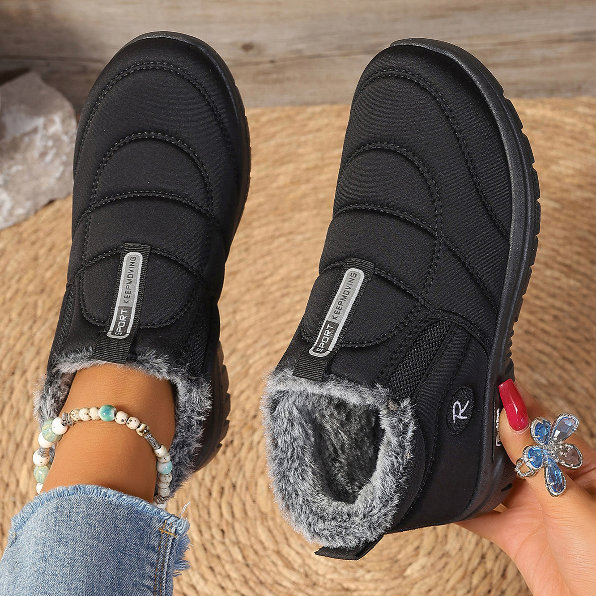 Women's Warm Waterproof and Non-slip Orthopedic Winter Shoes Boots