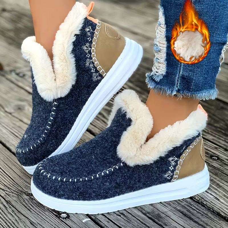 Men's and Women's Cozy & Warm Fleece Lining Waterproof Non-Slip Winter Boots