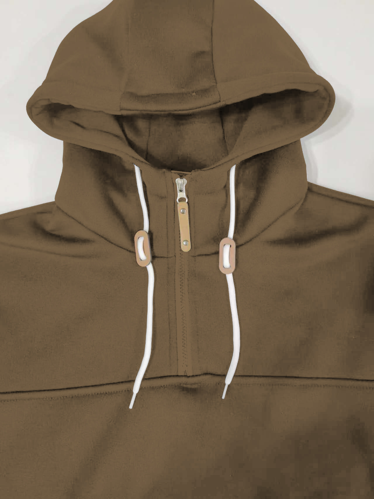 Athleisure loose solid color hoodie coat