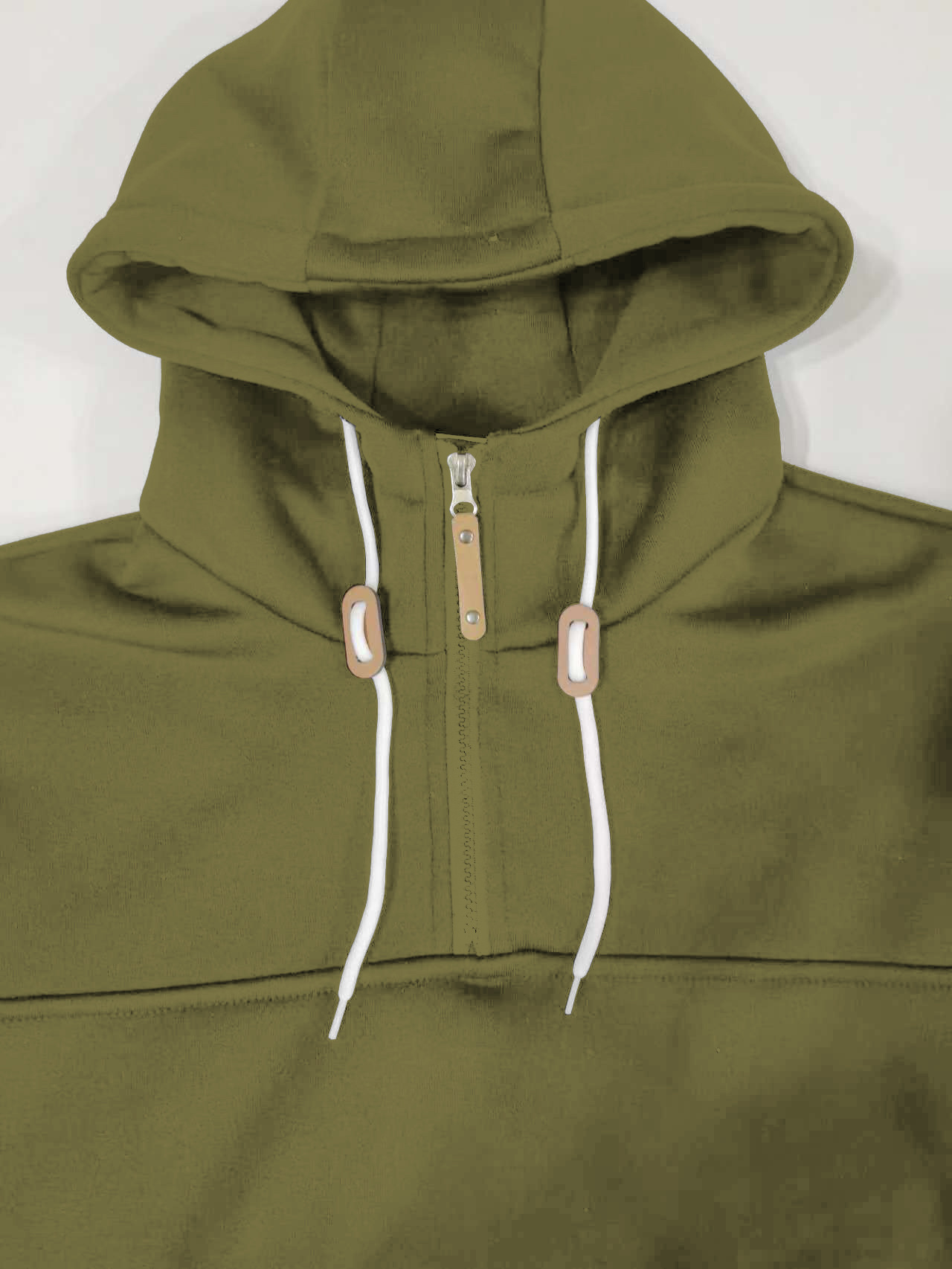 Athleisure loose solid color hoodie coat