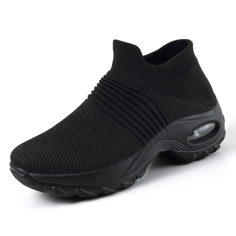 Thick-soled Elevated Slip-on Lazy Casual Breathable Sports Socks Shoes