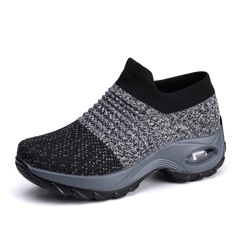 Thick-soled Elevated Slip-on Lazy Casual Breathable Sports Socks Shoes