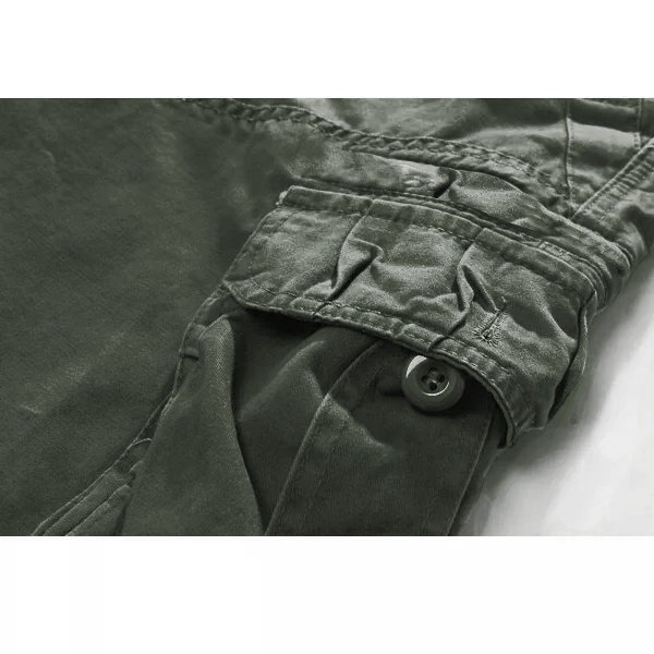 Men's Outdoor Vintage Washed Cotton Washed Multi-pocket Tactical Pants