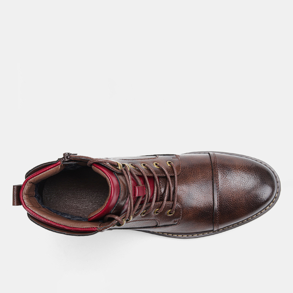 Men's Motorcycle-Styled Oxford Boots