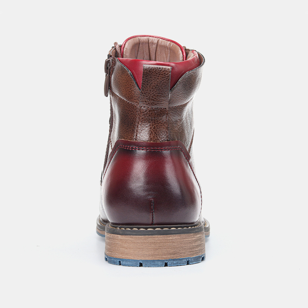 Men's Motorcycle-Styled Oxford Boots