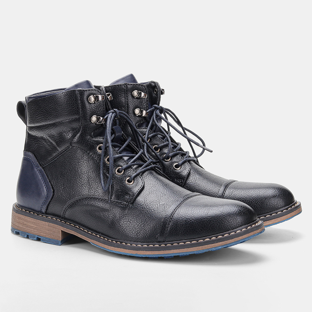 Men's Motorcycle-Styled Oxford Boots