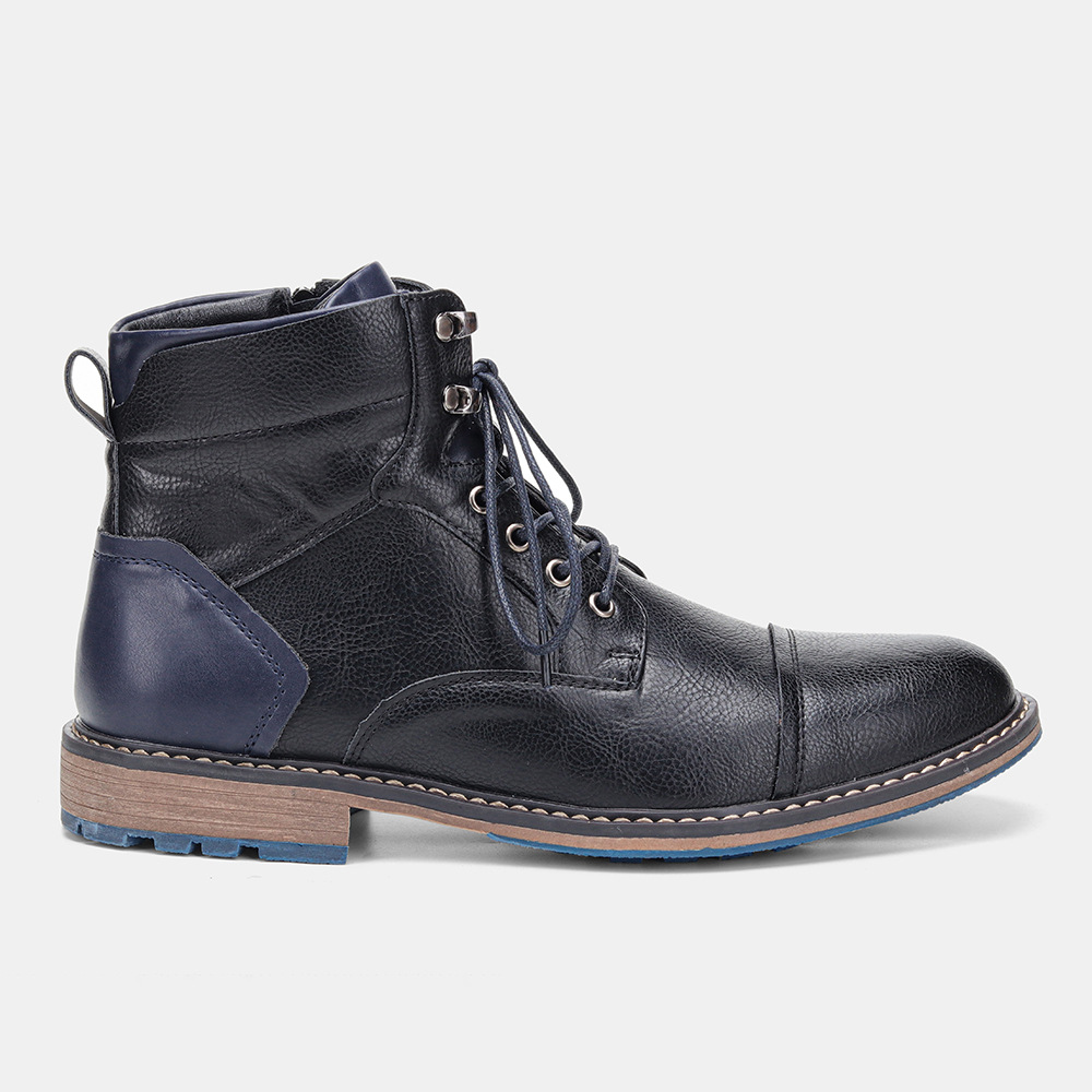 Men's Motorcycle-Styled Oxford Boots