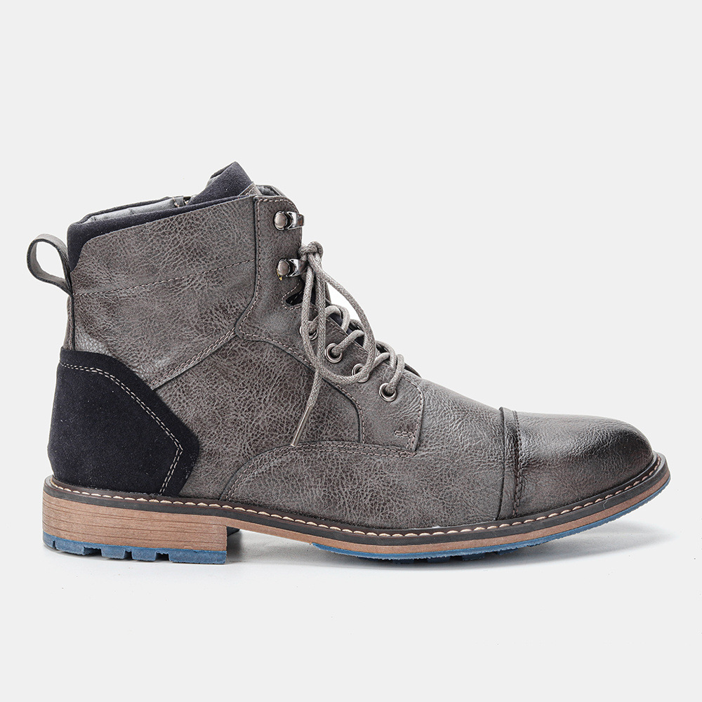Men's Motorcycle-Styled Oxford Boots