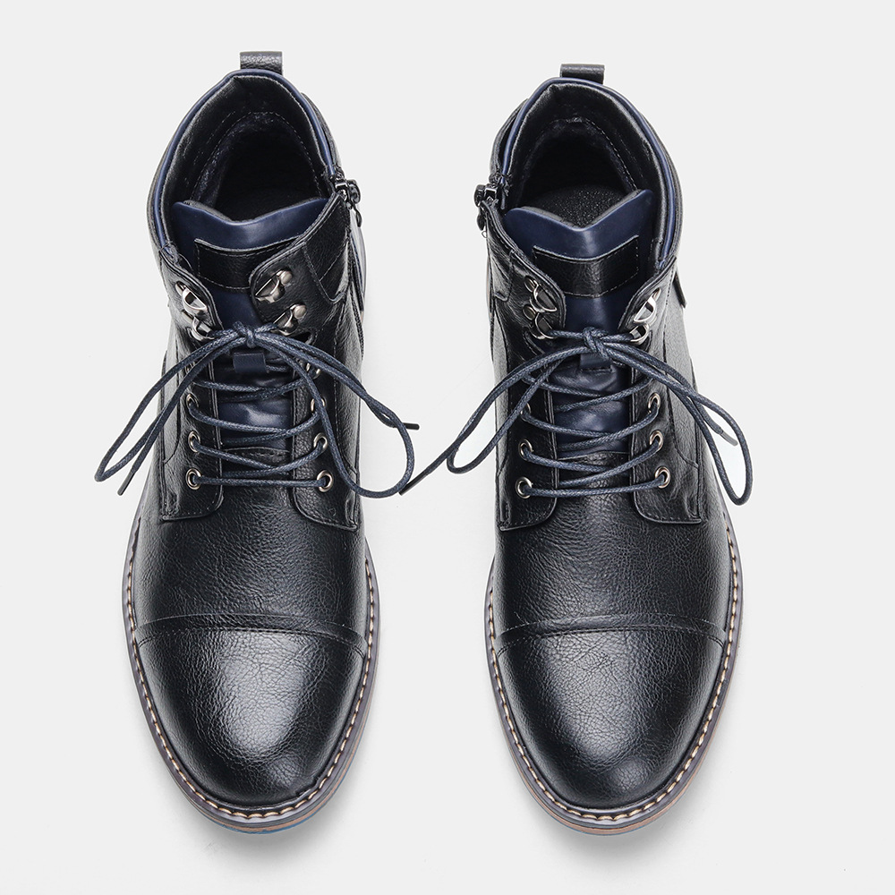 Men's Motorcycle-Styled Oxford Boots