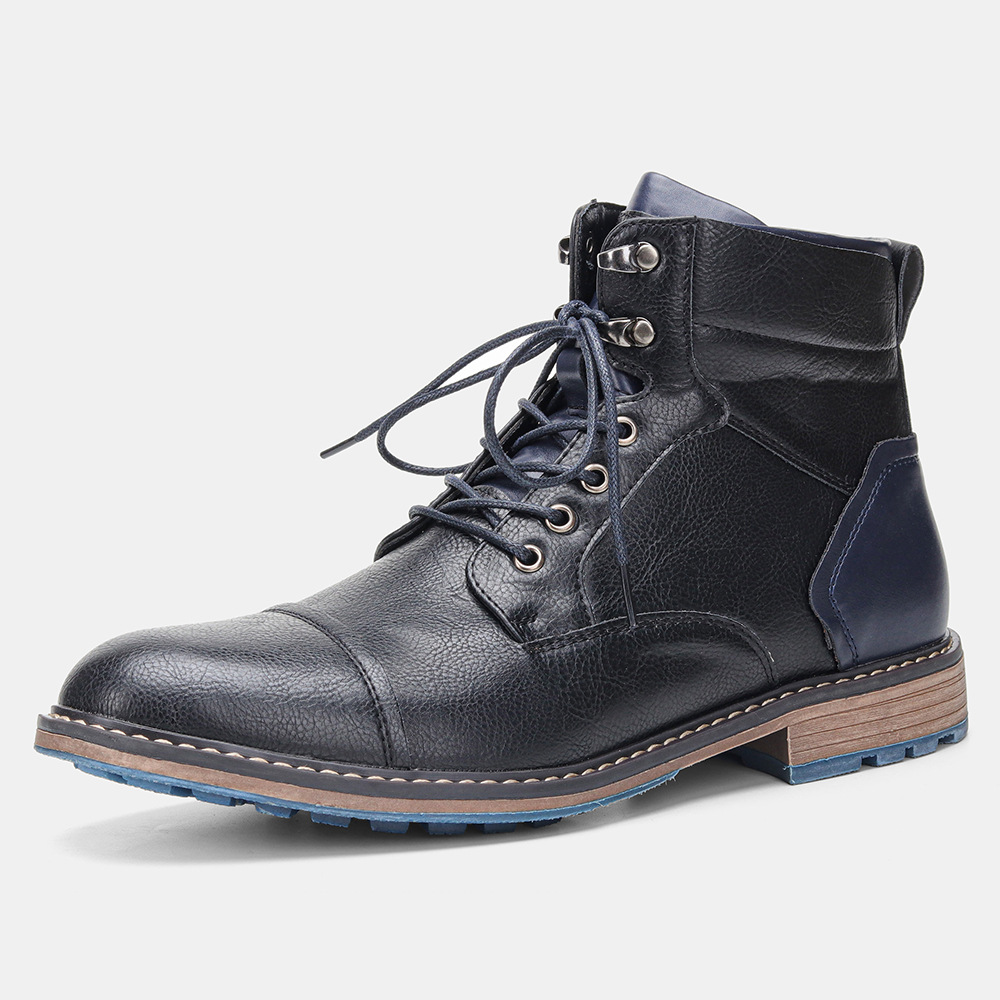 Men's Motorcycle-Styled Oxford Boots