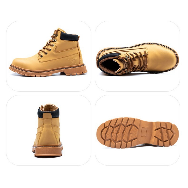 Microfiber Leather Anti-smash And Anti-puncture Work Shoes