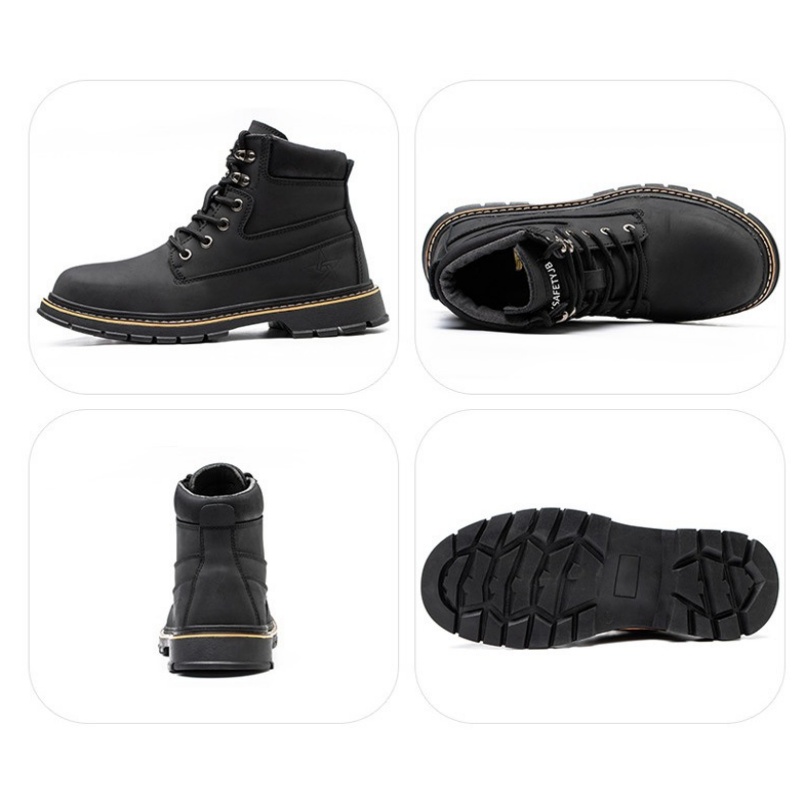 Microfiber Leather Anti-smash And Anti-puncture Work Shoes