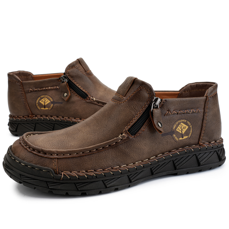 Men's Comfortable Slip-on Walking Shoes for Wide Toes