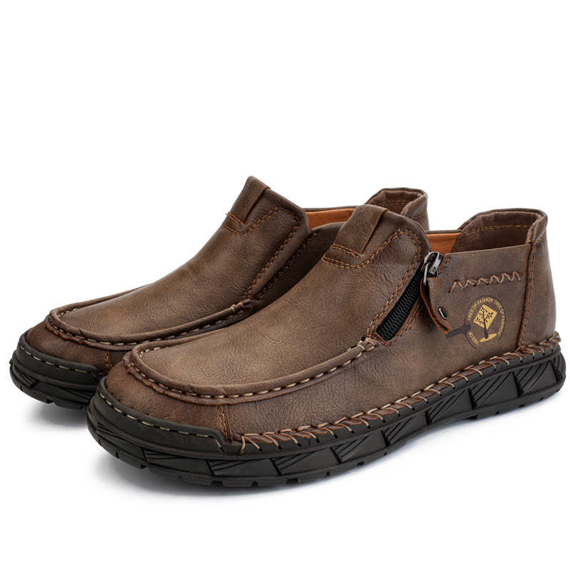 Men's Comfortable Slip-on Walking Shoes for Wide Toes