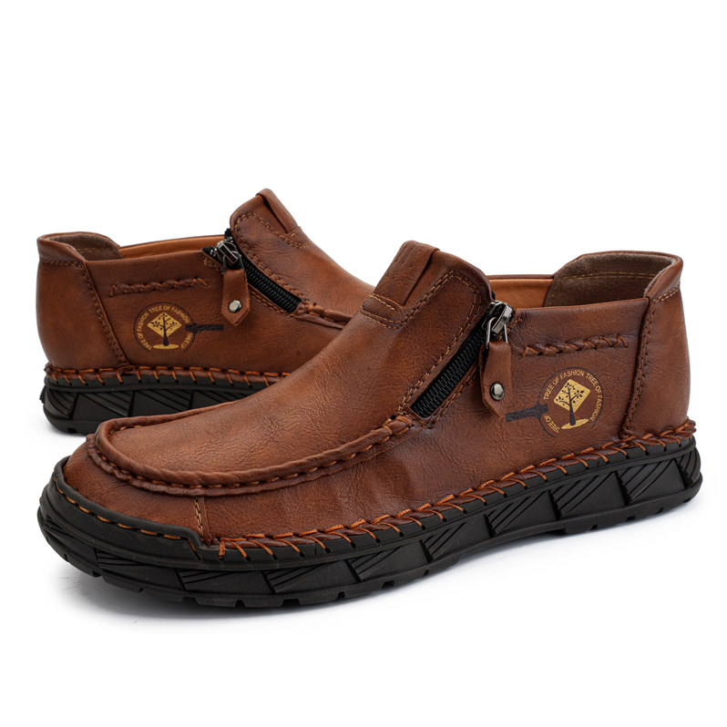 Men's Comfortable Slip-on Walking Shoes for Wide Toes