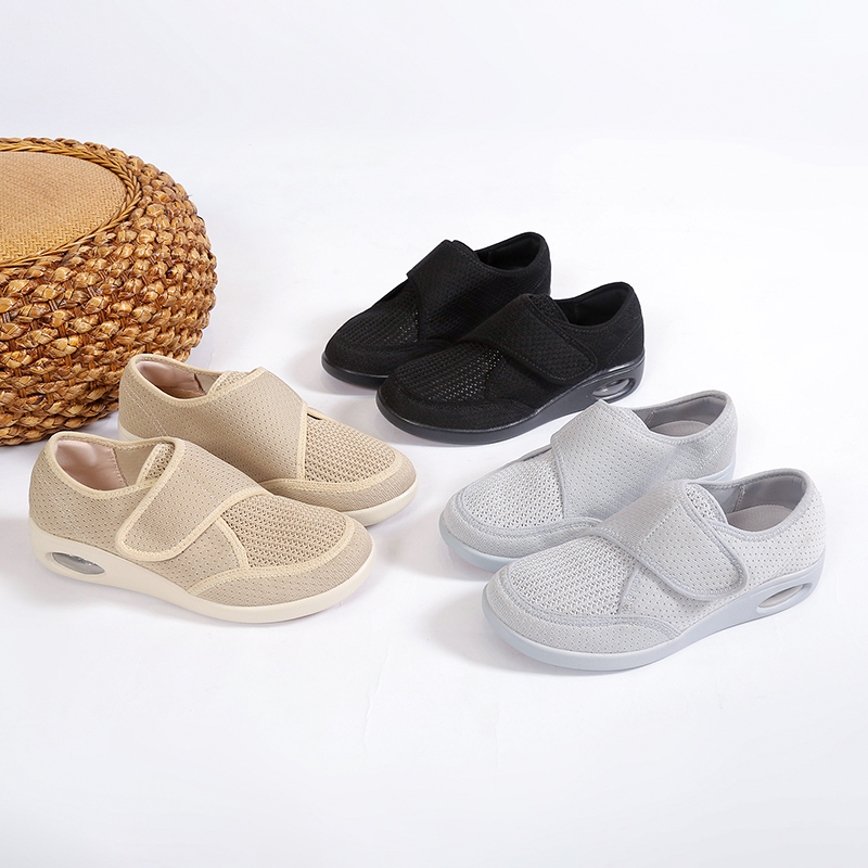 🌸🎉 Trendy Must-Have! Only a Few Left! ✨🥿💫Women's Nursing Home Wide Toe Orthopedic Adjustable Strap Neuropathic Shoes