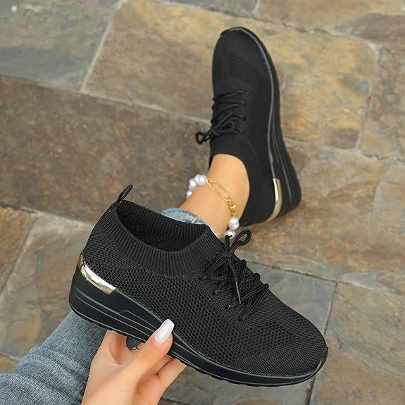 Women's Lightweight Comfortable Breathable Arch Support Slip-On Sneakers