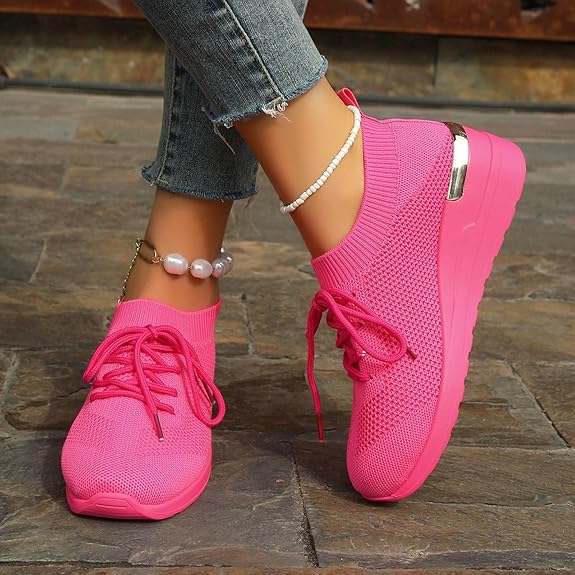 Women's Lightweight Comfortable Breathable Arch Support Slip-On Sneakers