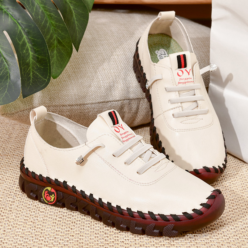 Women's Calfskin Leather Walking Shoes – Ultra Comfortable