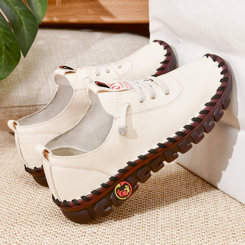 Women's Calfskin Leather Walking Shoes – Ultra Comfortable