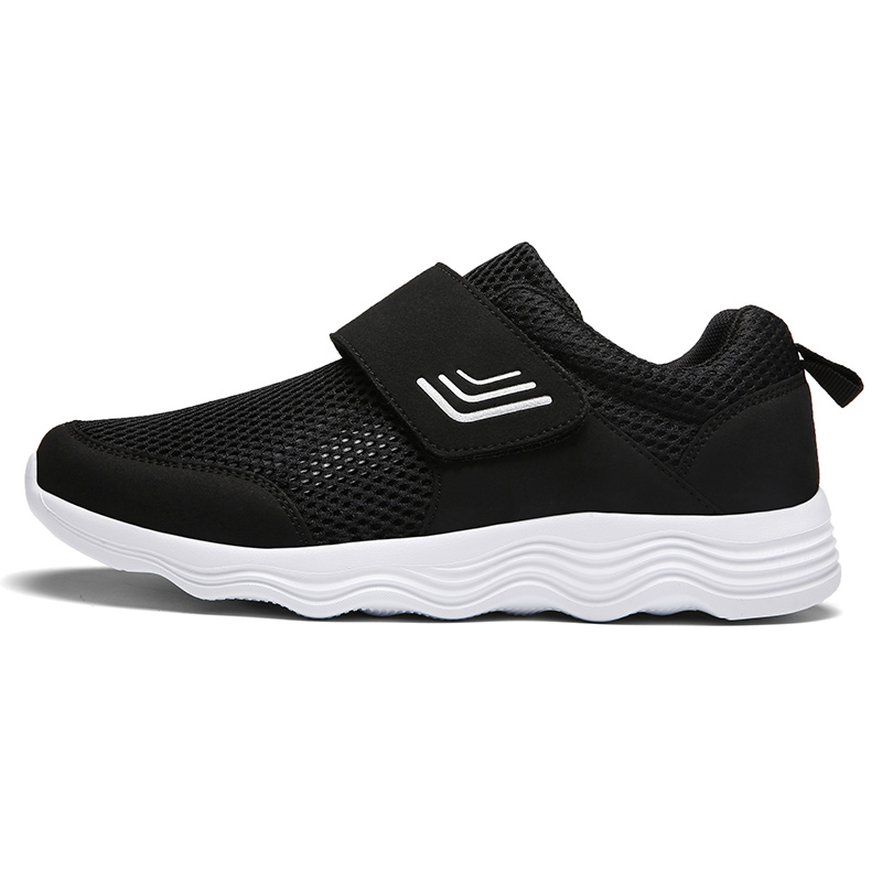 Women's Casual Comfort Walking Shoes Ultralight Flats Non-Slip Hook & Loop Fashion Sneakers