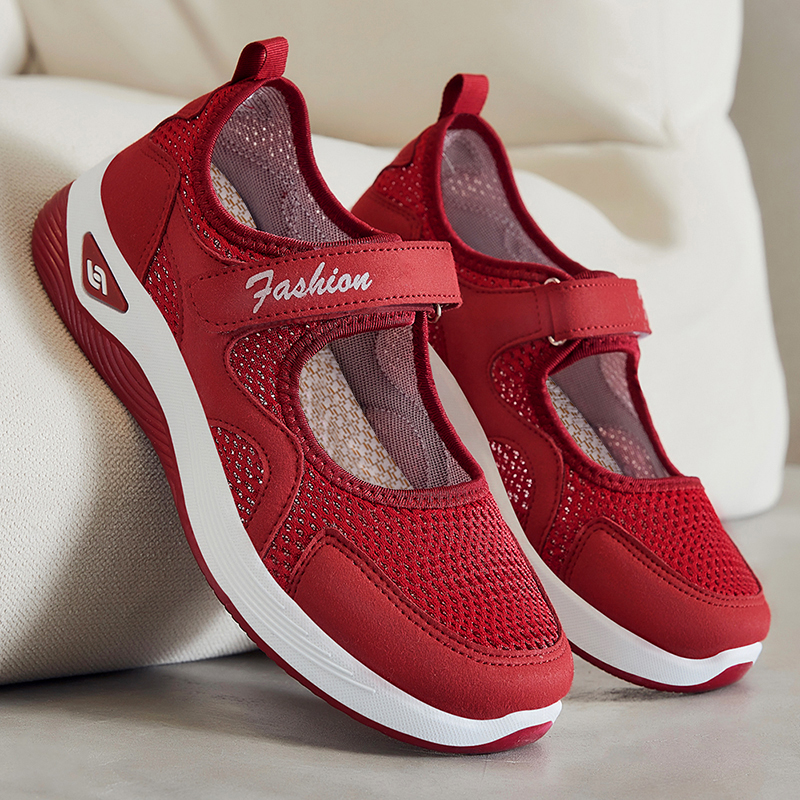 Women's Woven Orthopedic Breathable Soft Shoes Outdoor Comfort Casual Fashion Sneakers Slip on Diabetic Foam Shoes Arch Support