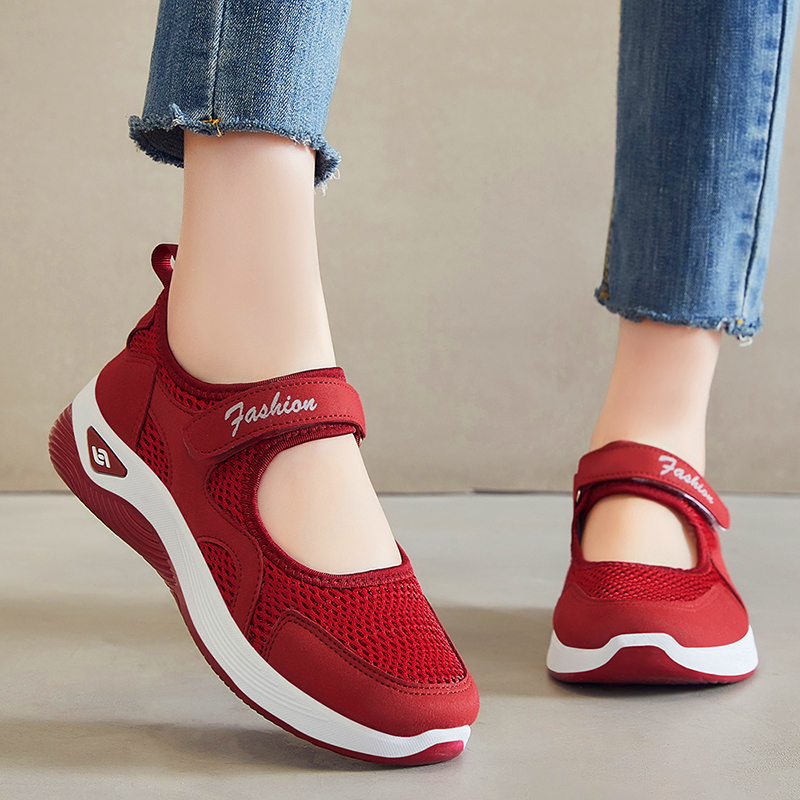 Women's Woven Orthopedic Breathable Soft Shoes Outdoor Comfort Casual Fashion Sneakers Slip on Diabetic Foam Shoes Arch Support