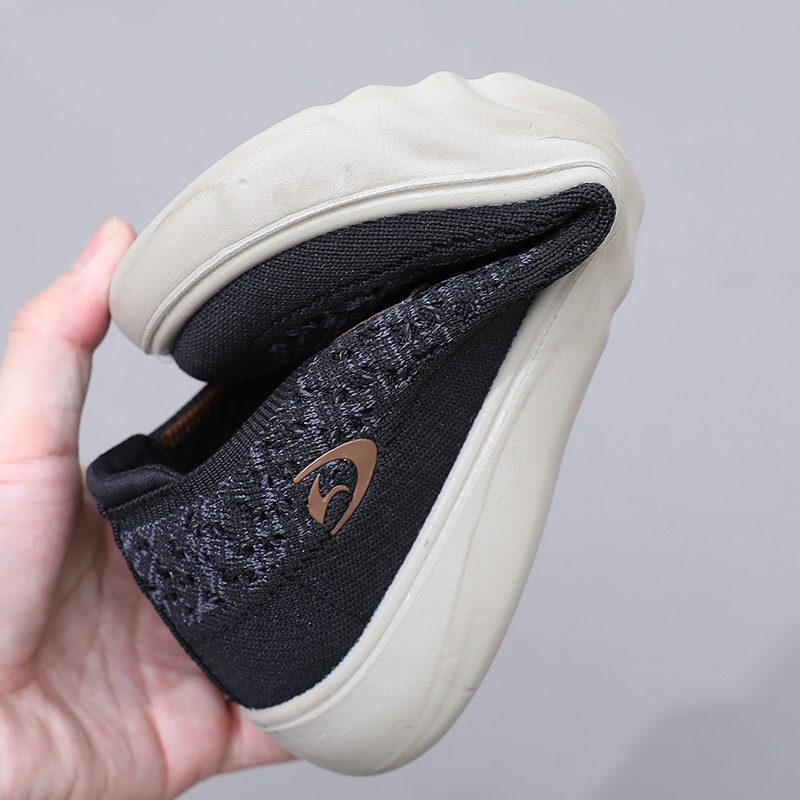 Women's Soft Orthopedic Shoes Breathable Woven Go Walking Slip On Foam Shoes Arch Support Hands Slip in Chunky Wedge