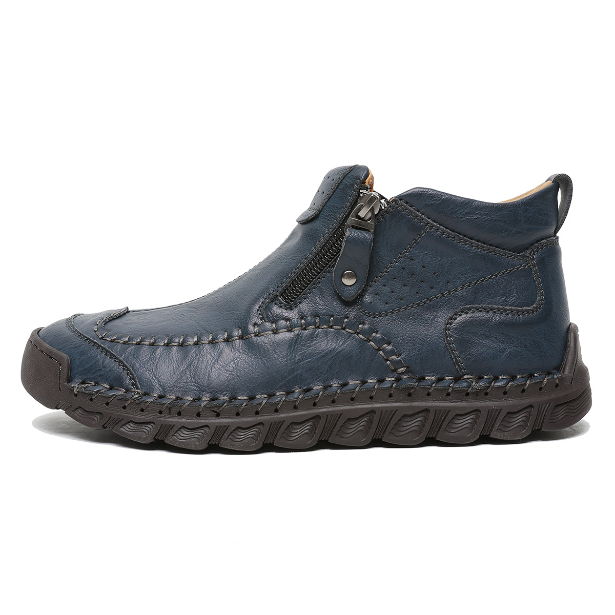 Top Value Work Boots - Safe Toe Cap; Oil & Slip Resistant; Thick-Sock Friendly; Water-Resistant Leather; Rubber Outsole
