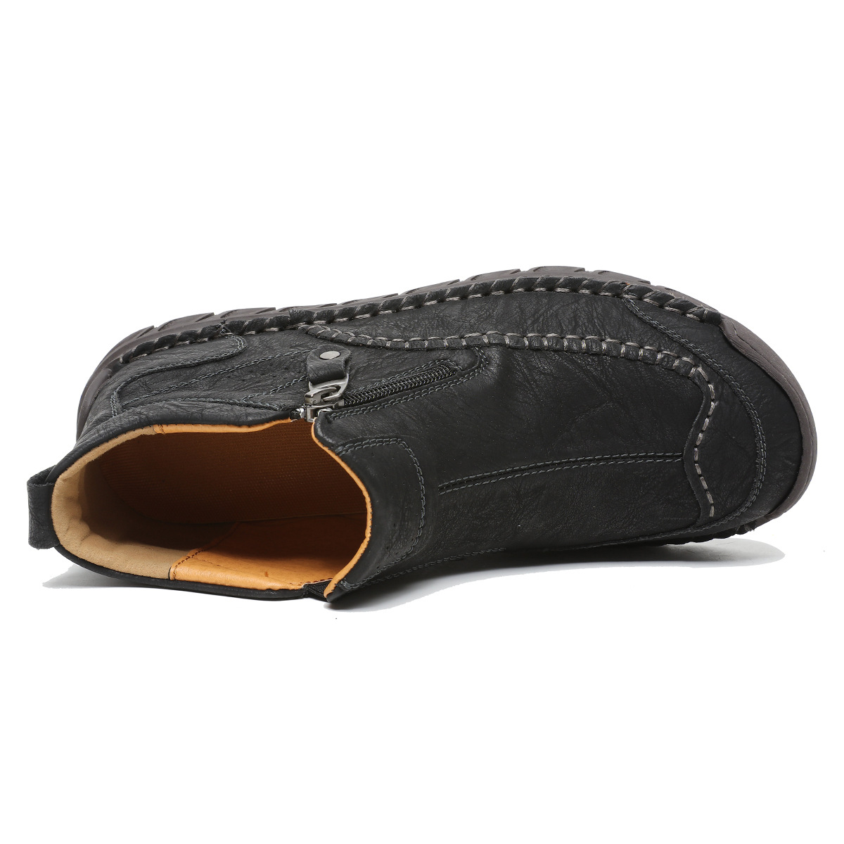 Top Value Work Boots - Safe Toe Cap; Oil & Slip Resistant; Thick-Sock Friendly; Water-Resistant Leather; Rubber Outsole