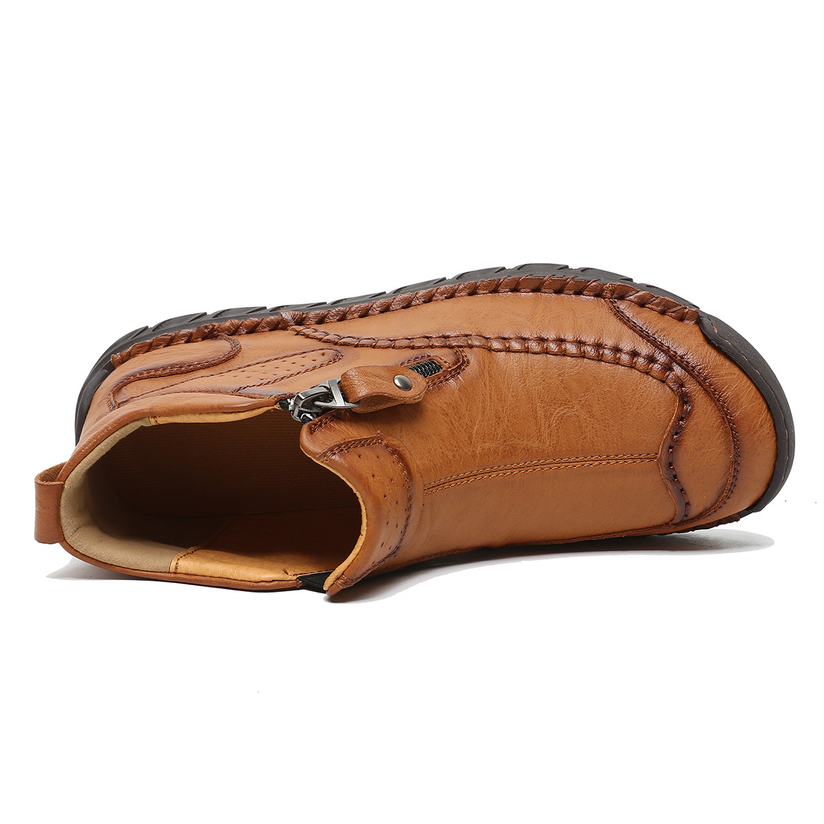 Top Value Work Boots - Safe Toe Cap; Oil & Slip Resistant; Thick-Sock Friendly; Water-Resistant Leather; Rubber Outsole