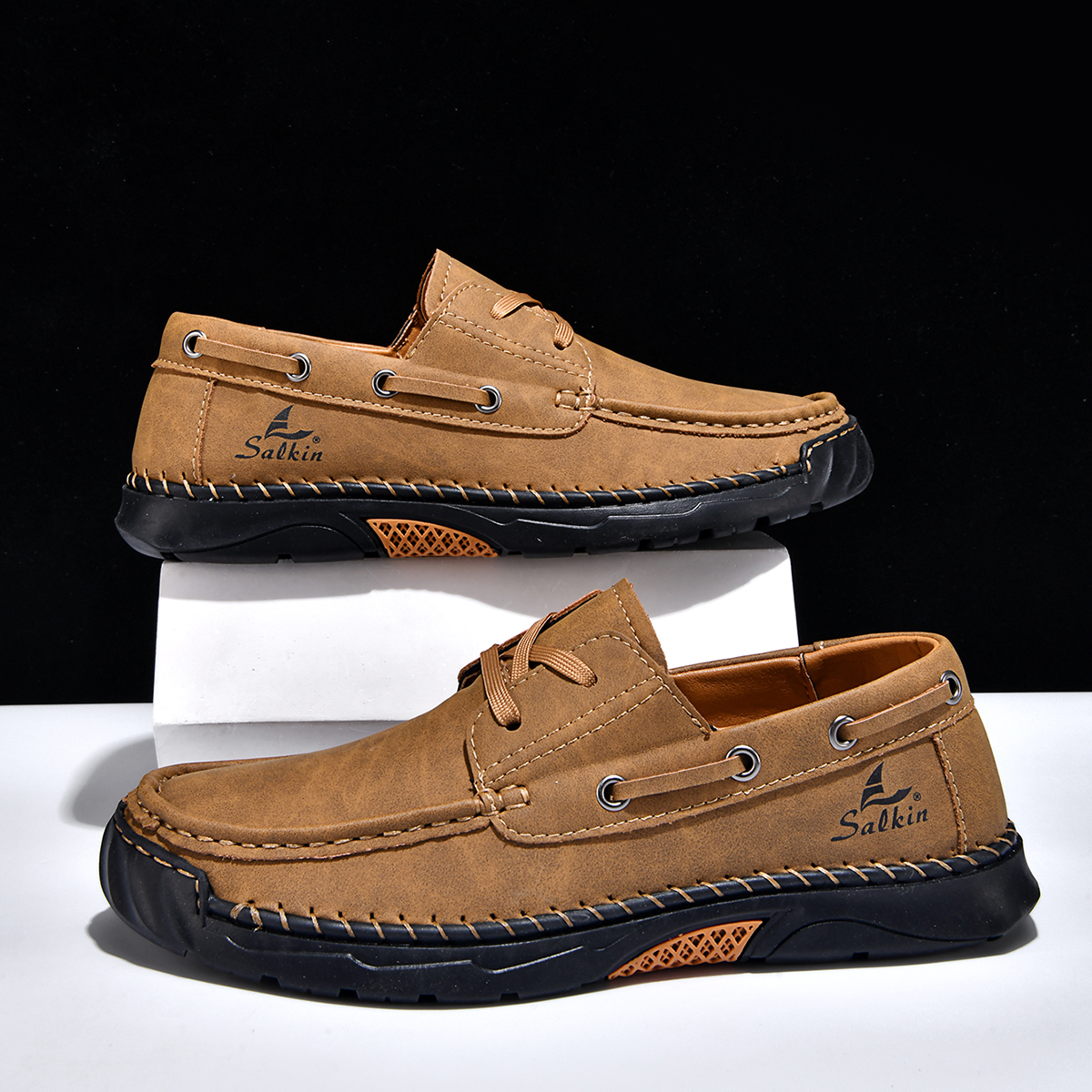 Men's Orthopedic Walking Boots - Built-In Arch Support Non-Slip Ankle Support Comfortable Hiking Boots