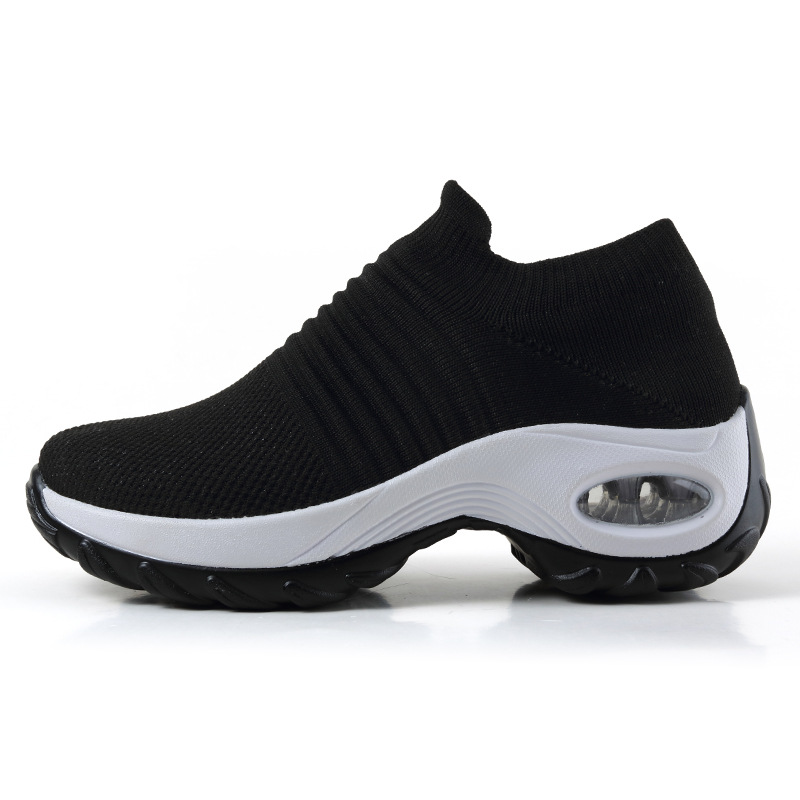 Thick-soled Elevated Slip-on Lazy Casual Breathable Sports Socks Shoes