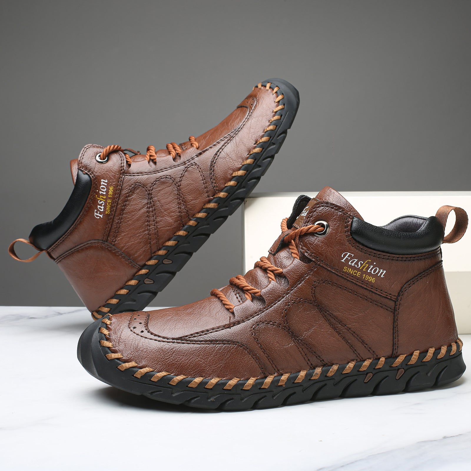 Last Day 60% OFF🔥⏱️New Arrival Promotion⏱️🔥Men's Casual Leather Good Arch Support & Non-slip Outdoor Breathable Walking Shoes