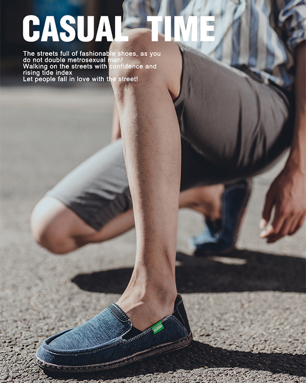 MEN'S COMFORTABLE SLIP-ON CASUAL SHOES WITH TIRE SOLES