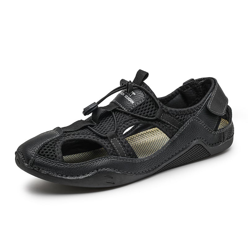 Men's Genuine Leather Non-slip Sandals - Perfect for Outdoor Walking and Hiking in Spring and Summer!