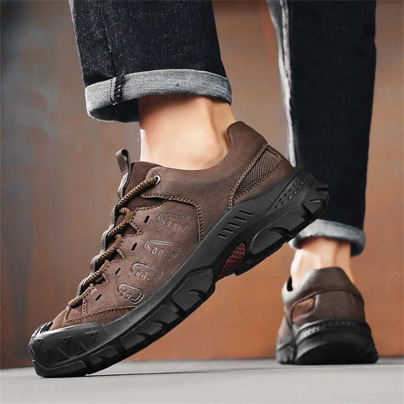 ✅ Built for Safety & Comfort – Men’s Steel Toe Safety Work Shoes, Puncture-Resistant, Arch Support, Wide Toe Box, Breathable, Lightweight & Slip-Resistant