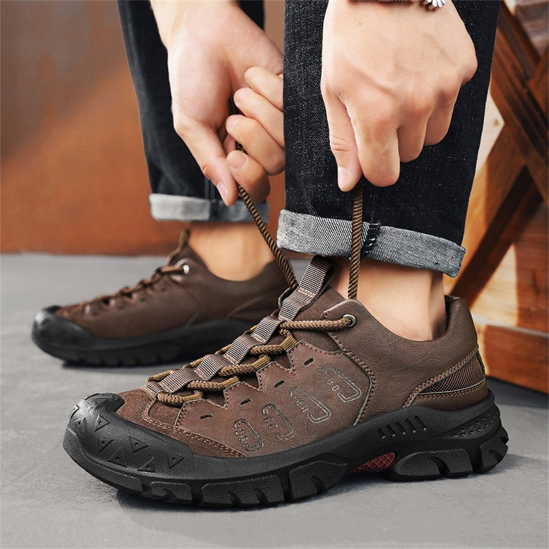 ✅ Built for Safety & Comfort – Men’s Steel Toe Safety Work Shoes, Puncture-Resistant, Arch Support, Wide Toe Box, Breathable, Lightweight & Slip-Resistant