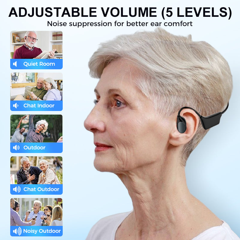 👂Revitalize your ears again 🎄 Christmas Special Offer !🔥Bone Conduction Smart Hearing Aid Bluetooth Earphones