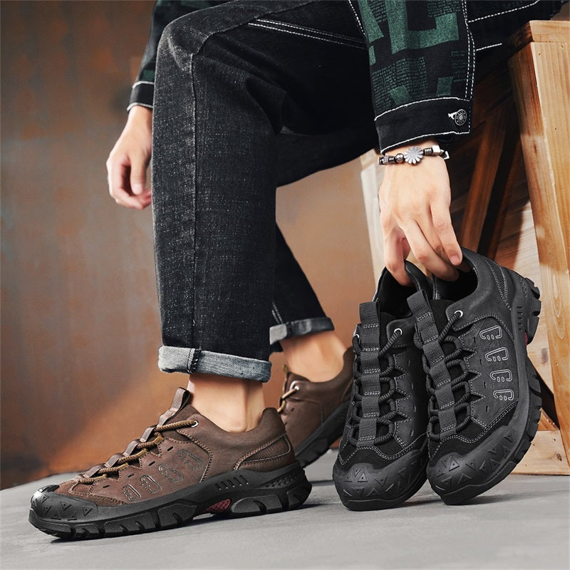 ✅ Built for Safety & Comfort – Men’s Steel Toe Safety Work Shoes, Puncture-Resistant, Arch Support, Wide Toe Box, Breathable, Lightweight & Slip-Resistant