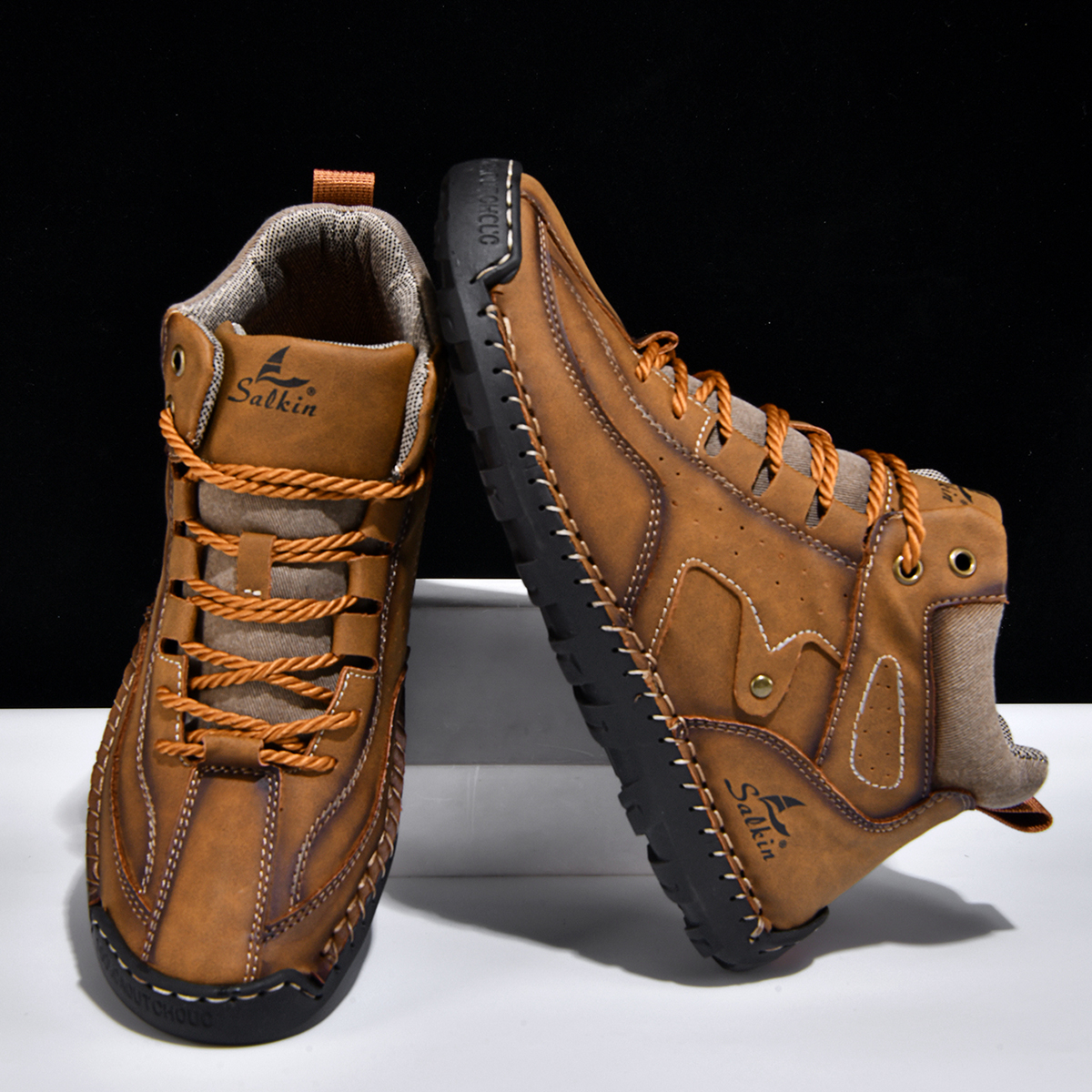 ⏰Limited Time Sale 70% OFF-Men's Orthopedic Winter Warm and Cozy Hiking Boots | Non-slip | Arch Support | Waterproof | Wide Toe - Ideal For Winter Outdoor Adventures